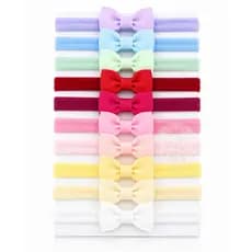 Kit 10 Faixinhas - Laços Para Bebê RN Baby Rosa Cabelo Lacinho