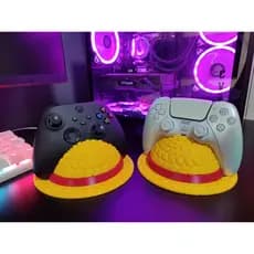 Suporte para Controle PS5 e Xbox One Piece | Base Chapéu de Palha | Organizador Gamer | DualSense e Xbox Series X/S
