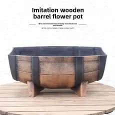 Vaso de flores clássico interior planta verde endro folhagem planta Multi-Purpose grande calibre plástico árvore plantio