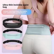 Unissex correndo cintura saco multifuncional à prova dwaterproof água cinto do telefone móvel maratona Fitness invisível