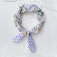 Fresco Retro Floral 58cm algodão linho lenço quadrado primavera verão estilo fino respirável lenço gravata pescoço cache