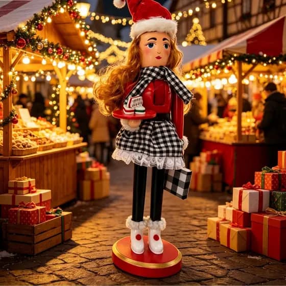 Cross-Border novo estilo vendas diretas natal quebra-nozes clipe rei soldado ornamentos de madeira Cra