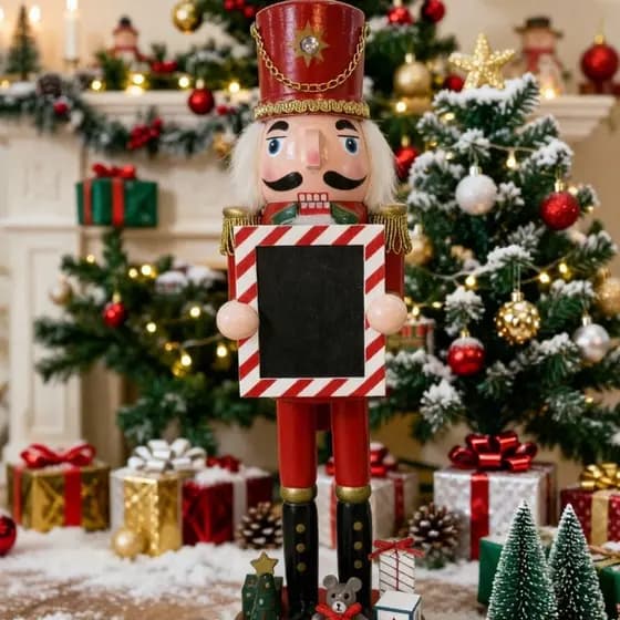 Novo quebra-nozes de pérolas No. Soldado Rei Enfeites de Madeira Maciça Artesanato Decoração de Natal