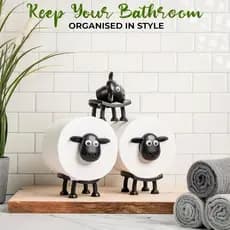 Suporte de papel higiênico em forma de ovelha, bonito, adequado para moda, decoração de casa, caixa de tecido, armazenam