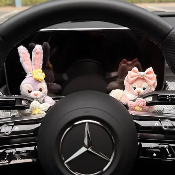 SweetPlanet estrela Delu bloco de carro boneca Interior limpador sinal volta decoração boneca decoração Premium 2026 nov