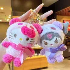 Sanliou Kuromi Claw Machine Boneca Atacado Desenhos Animados Bonito Bolsa Pingente Brinquedo de Pelúcia Boneca Chaveiro