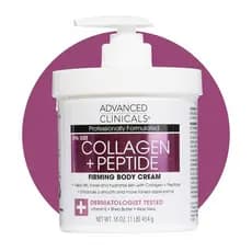 AdvancedClinicalsPeptídeos de ColágenoLoção Corporal e Hidratante Facial | Loção de Colágeno Infundida com Peptídeos par