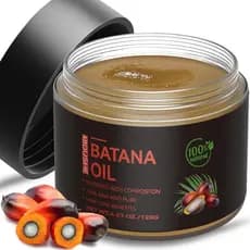 Óleo de Batana Cru para Crescimento Capilar - 100% Puro, Orgânico, Máscara Capilar Dr. Sebi Batana de Honduras - Óleo pa