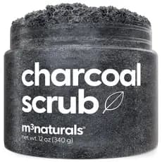 Esfoliante de Carvão com Colágeno e Células-Tronco – Esfoliante de Sal para Tonificação Corporal, Celulite, Desintoxicaç