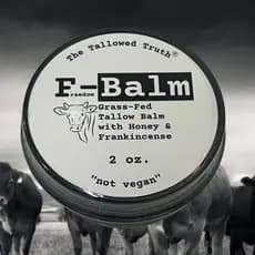 TheTallowedTruthF-BalmTallow – Sebo de Animais Alimentados a Pasto, Sebo de Animais Finalizados a Pasto – Apenas 5 Ingre