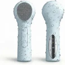 Escova elétrica de silicone para limpeza facial, 3 modos e 45 ° Escova de Limpeza Facial Recarregável com Aquecimento, à