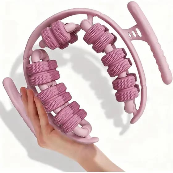 360 °   Massageador de Fascia para Pernas, Rolo de Recuperação Muscular Profunda para Pernas, Massageador Manual para Ce