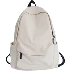 Mochila UNICOLD Compacta e Leve à Prova d'Água para Homens e Mulheres, Estilo Casual para Academia e Viagens (Branca)