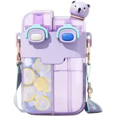 Garrafa de Água Fofa para Crianças: Garrafa de Água Kawaii de 26oz para Meninas, Garrafas de Água Engraçadas com Tema de