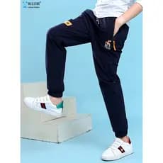 Crianças roupas infantis meninos calças novo estilo primavera outono médio grande crianças soltas menino calças crianças