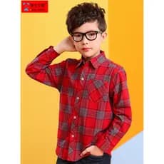 Crianças roupas infantis meninos camisa xadrez de manga comprida puro algodão médio grande crianças primavera outono cam