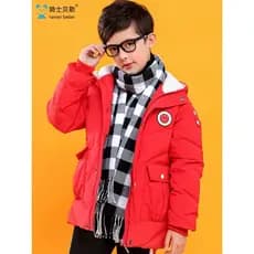 Roupas infantis 2025 novo estilo jaqueta infantil meninos jaqueta espessada médio grande crianças roupas de inverno na m