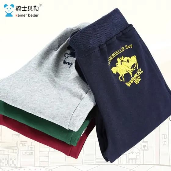 Meninos calças esportivas calças compridas primavera outono estilo médio grande crianças Casual puro algodão calças solt