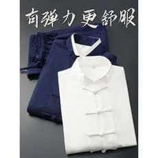 Terno Tang para idosos de meia-idade, masculino, jovem, primavera, outono, estilo chinês, roupas masculinas, roupas chin