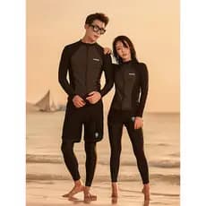 Casal Split maiô terno de mergulho feminino calças de manga comprida medusa terno masculino surf terno mergulho protetor