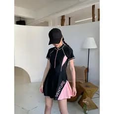 Saia estilo maiô capa de uma peça barriga mais magro olhar beira-mar moda primavera quente menina esportes verão conserv