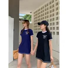 Taoyao coreano ins maiô feminino conservador estudante menina esportes saia de uma peça estilo mais magro olhar capa bar