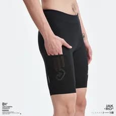 Jieku novo estilo primavera verão corrida quarta temporada Shorts de ciclismo masculino importado acolchoado confortável