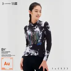 Jieku outono inverno senhoras velo manga comprida quente camisa de ciclismo esportes equipamentos de ciclismo ao ar livr