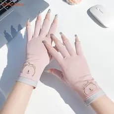 [dddxcebua] 1 Par De Luvas Anti UV Para Unhas Luva De Proteção De Gel Manicure Sem Dedos Ferramentas Arte Em Lâmpada LED