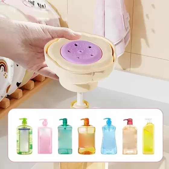 1/2/3 Unidades Dispensador De Sabonete Em Forma De Flor Fofa-Ferramenta De Prensagem De Gel De Banho-Prensa Líquida Para