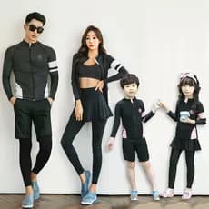 Pai-filho maiô casal terno de mergulho feminino manga comprida protetor solar secagem rápida surf ronco