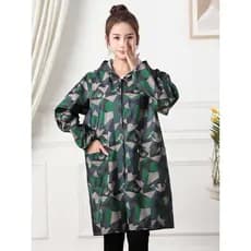 Moda macacão adulto à prova dwaterproof água feminino topos Workwear cozinha do agregado familiar avental à prova de óle