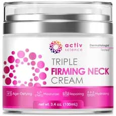 Creme Firmador para Pescoço ACTIVSCIENCE - Hidratante Facial Natural Anti-Envelhecimento com Retinol, Colágeno e Ácido H