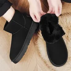 2026 botas de neve de pelúcia dos homens inverno velo quente engrossado Anti-deslizamento botas de algodão masculino Mar