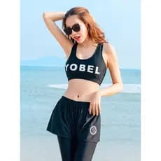 Esportes ao ar livre colete de natação feminino Split protetor solar de secagem rápida maiô Yoga Wear mergulho Bottoming