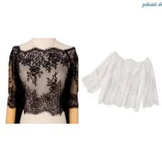 zebeidd Falsa Destacável Oco Camisas Renda Coleiras