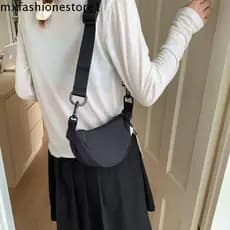 MXFASHIONE Mini Bolsa Para Bolinhos , Crossbody Leve De Nylon De Cor Sólida , Estilo Coreano
