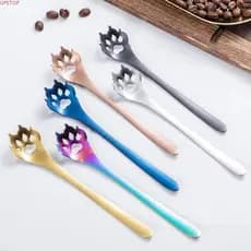 Colher De Café UPSTOP , Talheres De Cozinha Cachorro Chá Engraçada Para Gato , Aço Inoxidável 304
