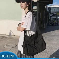 Bolsa Mensageiro Feminina Espaçosa E Moderna Para Estudantes Tamanho Único