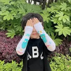 Crianças mangas de gelo protetor solar bonito bebê dos desenhos animados mangas meninas meninos verão crianças mangas ge