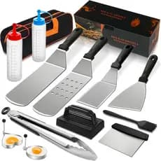 Kit de 14 Peças de Acessórios para Churrasqueira, Conjunto de Acessórios para Grelha Plana para Blackstone e Camp Chef,