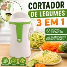 Fatiador De Vegetais 3 Em 1 , Cortador Manual Para Cozinha , Uso Doméstico Formato De Espaguete
