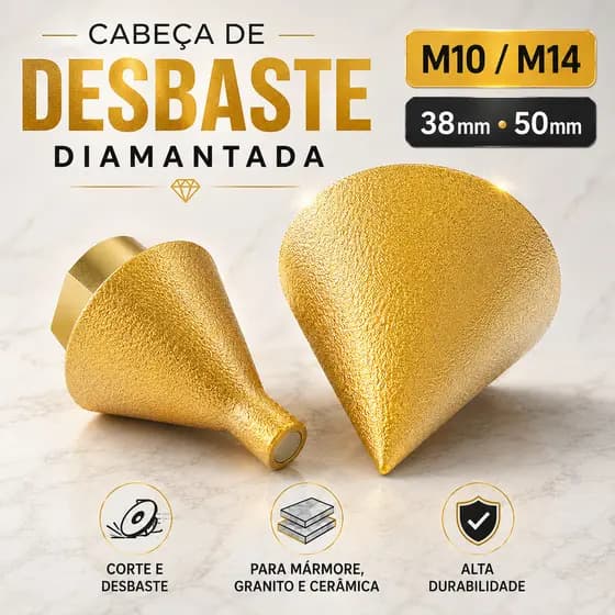 M10/M14 38mm/50mm Fresa De Cabeça De Diamante Para Corte , Fresagem , Pedra , Mármore , Granito , Telha