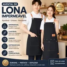 Avental De Lona Impermeável , Ajustável , Unissex , Cozinha , Resistente , Durável , Leve , Confortável A Manchas