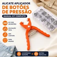 Alicate Aplicador Com 200 Botões De Pressão De Metal , Kit De Fixação De Ilhós Para Roupas De Bebê , Artesanato De Costu