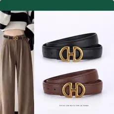 Cinto Feminino Elegante E Versátil Com Estilo Simples , Couro Genuíno Premium Para Jeans