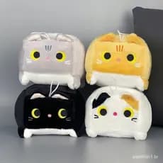 Bloco Gato Almofada Boneca Pelúcia Bonecas De Presente Para Crianças Decoração De Casa Brinquedos Recheados