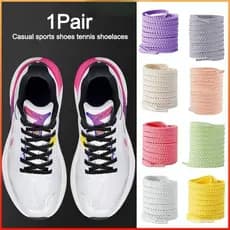 MOLYBR 1 Par De Cadarços Esportivos De 120 Cm , Elásticos Coloridos Para Tênis De Substituição Plana