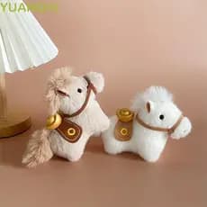 YUANQINZT Pingente De Pônei Yuanbao , Bonecos De Mascote Criativos , Chaveiro De Cavalo De Pelúcia Animal Kawaii De 12 C