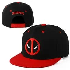Moda Bordado Snapback Chapéu De Aba Plana Unissex Hip Hop Vermelho Preto Desenho Animado Boné De Beisebol Ajustável